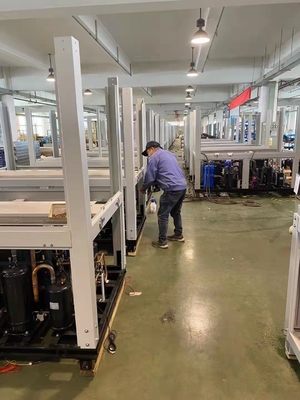 niedrige Temperatur-variable Frequenz-Kaskaden-Wärmepumpe 52Kw R410A für Schlachthaus