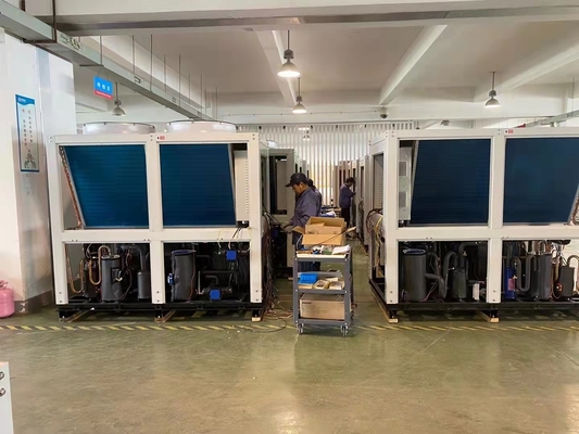 niedrige Temperatur-variable Frequenz-Kaskaden-Wärmepumpe 52Kw R410A für Schlachthaus